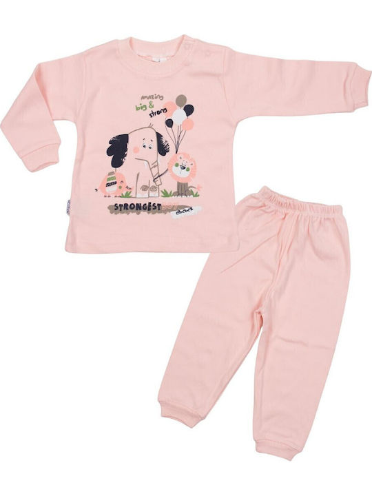 Papillon Kids Παιδική Πιτζάμα Κοραλι