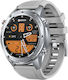 Zeblaze Stratos 2 Ultra Stainless Steel 52mm Waterproof Smartwatch with Heart Rate Monitor (Silver)
