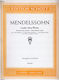 Schott Sohne Mendelssohn Songs Without Words Op.19/3&4