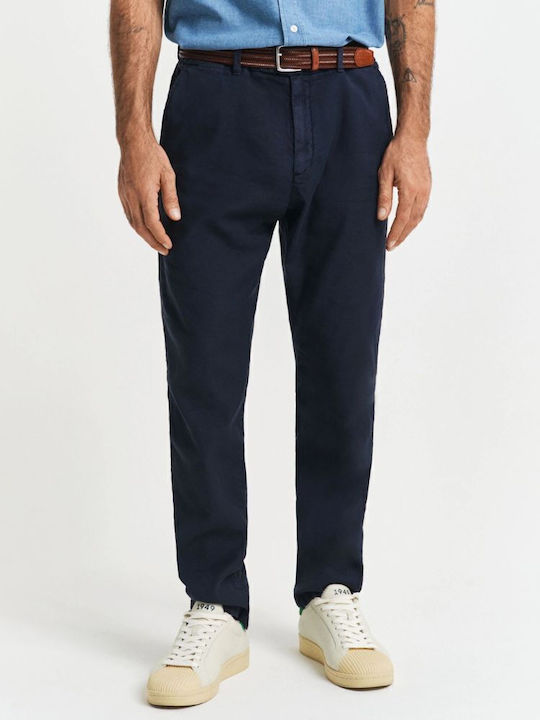 Gant Pantaloni Chino cu Croială Slim Albastru