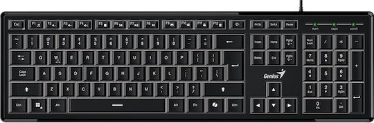 Genius SlimStar 820 Πληκτρολόγιο Αγγλικό UK Λευκό