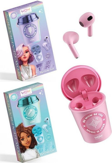WOW Generation Cup-Shaped In-ear Bluetooth Handsfree Căști cu Carcasă de Încărcare Turcoaz