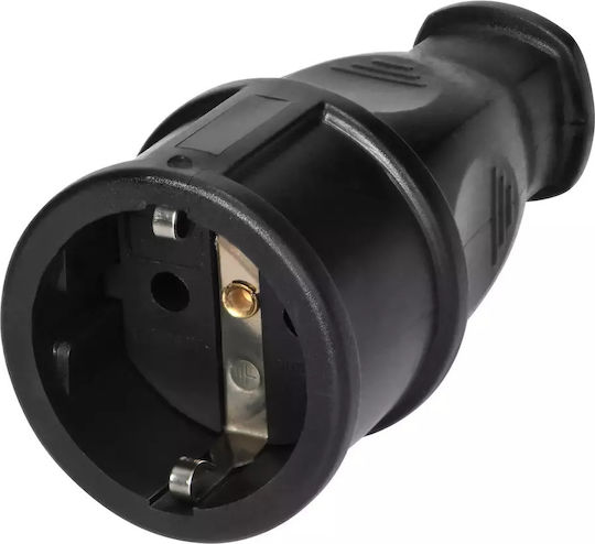 Orno Stecker Schuko Schwarz