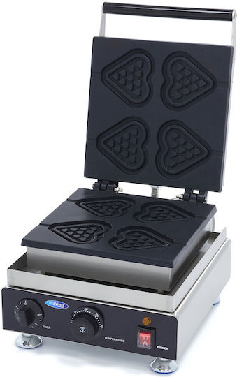 Maxima Gewerbliches Waffeleisen Einzeln für Waffeln in Form von Stick 09374230