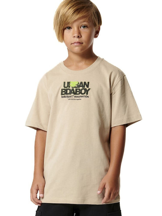 Body Action Kinder-T-Shirt Taupe Grey