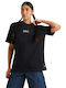 Damen Sportlich T-Shirt Black