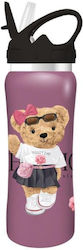 Must Team Stainless Steel Kids Water Bottle wit...