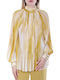 Damen Bluse Yellow-cream