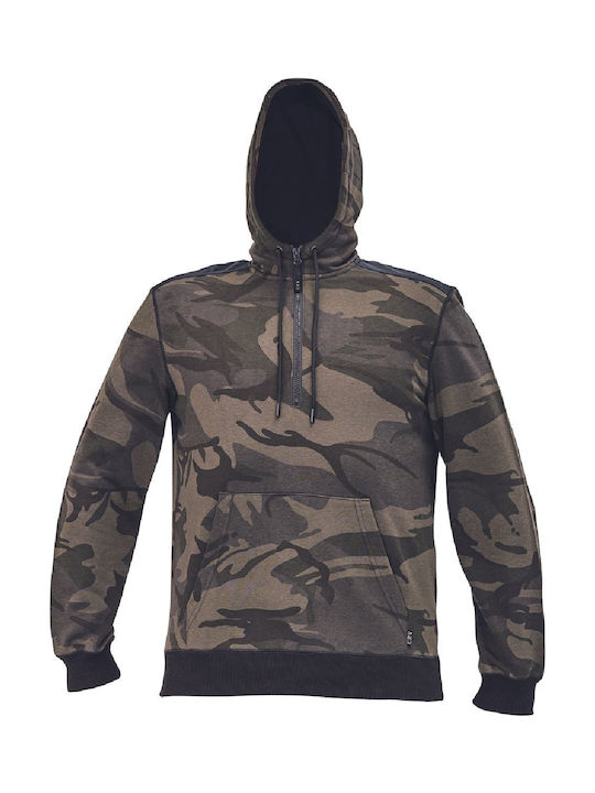 Cerva Μπλουζα Φουτερ Κουκουλα-hoodie Crambe Καμ...