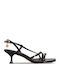 Sandals from Patent Leather Black