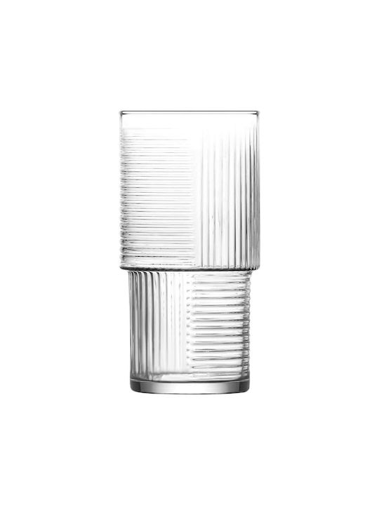 Hermia Set Gläser Wasser aus Glas 400ml 6Stück