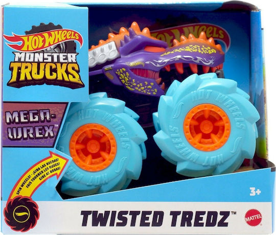 Hot Wheels Monster Car Monster Trucks Twisted Tredz 1:43 Mega-Wrex 1:43 Monster Truck for Ages 3+ (Various Designs) 1pc