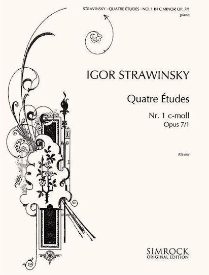 Stravinsky Four Studies No 1 In C Minor Stravinsky Four Studies No 1 In C Minor