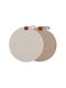Ladelle Platzdeckchen Rund Stoff Beige 2Stück