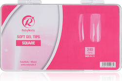 Roby Nails Nail Tips Transparent 240pcs