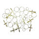 Decorative Hair Rings Cross Cosmofan Gold
