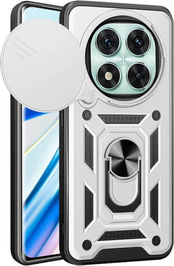 Bodycell Slide Cover Back Cover Μεταλλικό Ασημί (Redmi Note 14 Pro 4G)