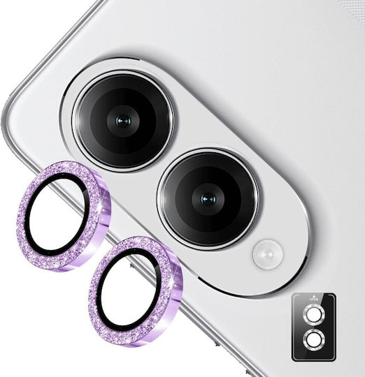 Samsung Galaxy S25 Edge 5G Enkay Camera Protection Rings Purple