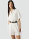 Women's One-piece Shorts White