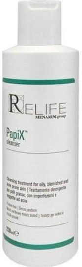 Relife Papix Gesichtsreiniger Emulsion Für Kontrolle Der Fettigkeit Und Gegen Unvollkommenheiten 200ml