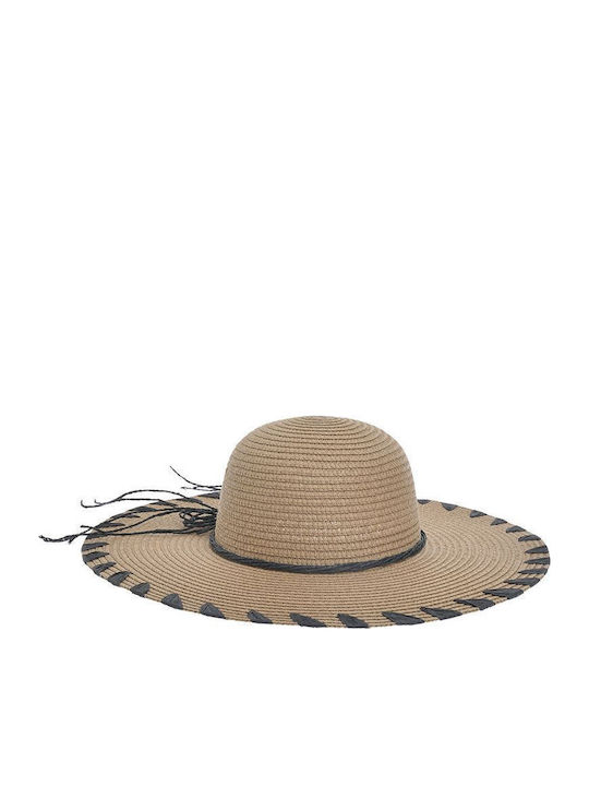 Ble Resort Collection Γυναικείο Ψάθινο Καπέλο Εκρού