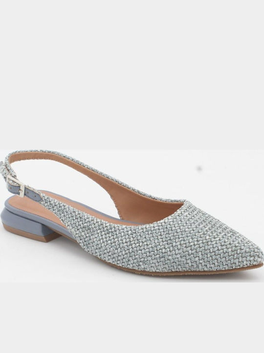 Descanflex Damen Ballerinas Slingback in Blau Farbe