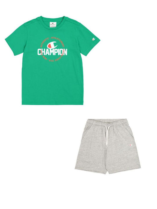 Champion Σετ Καλοκαιρινό 2τμχ Πράσινο-γκρι
