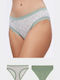 Cotton Women's Briefs 2Pack Green