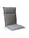 Lianos Waterproof Garden Chair Cushion with Backrest Gray 46x114cm