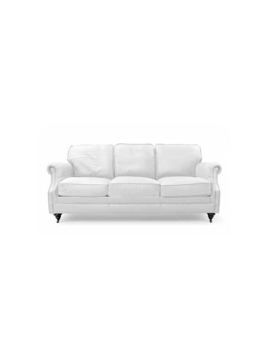 Dreisitzer Sofa Echtes Leder Lederoptik (3083b) 185x84x78cm