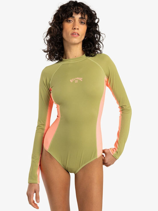 Billabong Tropical Bodysuit Active Swimsuit Wit...
