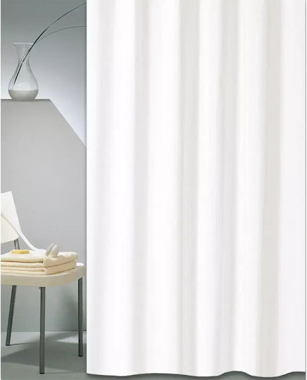 San Lorentzo Κουρτίνα Μπάνιου Υφασμάτινη 180x220cm Λευκό San Lorentzo Κουρτίνα Μπάνιου Υφασμάτινη 180x220cm Λευκό