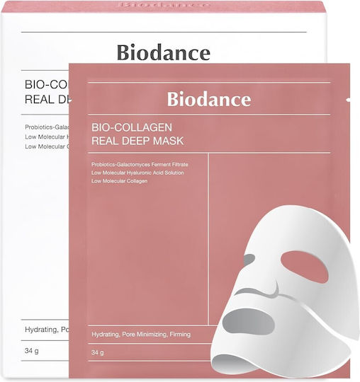 Biodance Bio Collagen Real Deep Sheet Μάσκα Προσώπου για Αναζωογόνηση / Ενυδάτωση / Σύσφιξη Με Νιασιναμίδη