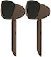 Origin Acoustics As4sat Satellite Outdoor Speakers Brown Pair