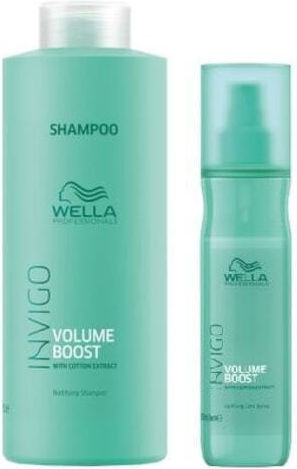 Wella Professionals Invigo Volume Boost Seturi Pentru Par Volum Pentru Păr Subțire Cu Șampon Și Spray 2 Bucăți