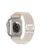 Tech-Protect Λουράκι Υφασμάτινο Λευκό (Apple Watch 6, 7, 8, 9, 10, SE, Ultra 1, 2)