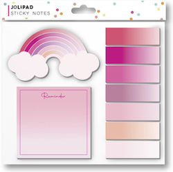 Set de Notițe Adezive Jolipad Roz Girly Curcubeu 50 Bucăți Eurowrap Set de Notițe Adezive Jolipad Roz Girly Curcubeu 50 Bucăți Eurowrap