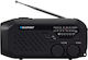 Blaupunkt Retro Solar cu USB Negru