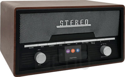Denver MDA-525DW Retro Επιτραπέζιο Ραδιόφωνο DAB+ με Bluetooth και USB Καφέ
