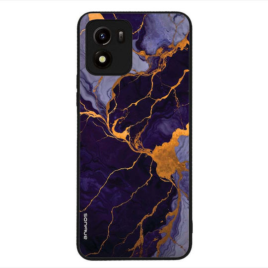 Sonique Marble Serie Hülle Vivo Y01 4G Lila