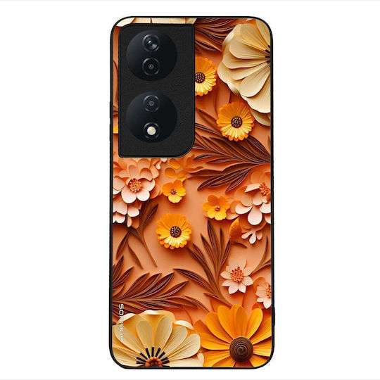 Калъф Sonique 3D Flower Series за Honor 90 Smart 5G Honor X7b Оранжев
