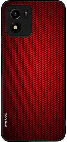 Sonique Carbon Serie Hülle Vivo Y01 4G Rot