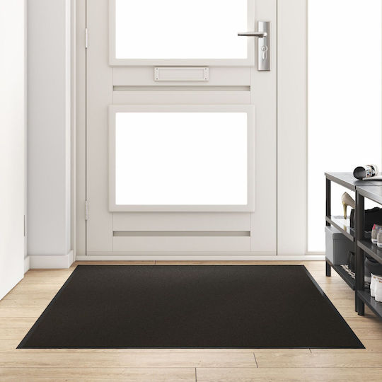 vidaXL Anti-slip Rug Outdoor Rectangular Black