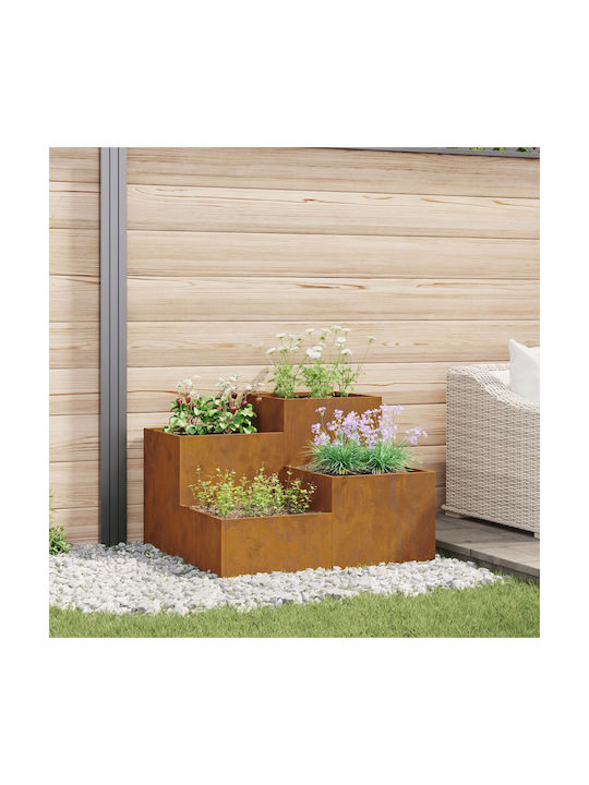 vidaXL Pot Metallic 80x80x60cm.