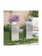 vidaXL Комплект 2 Саксии Galvanized Steel