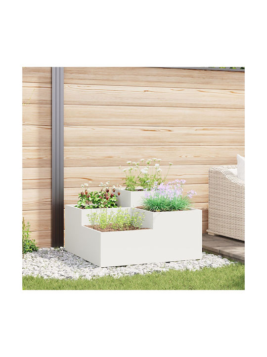 vidaXL Garden Pot Metallic 80x80x48cm.