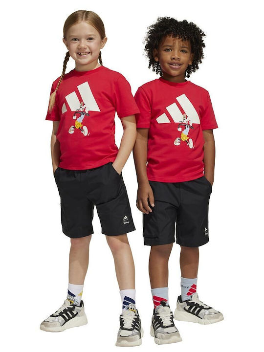 Kids' Set with Shorts Summer 2pcs Red Disney Mickey Mouse