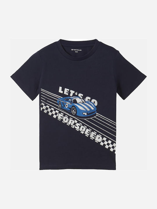 Kinder-T-Shirt Sky Captain Blue