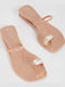 Women's Flat Sandals in Beige Color