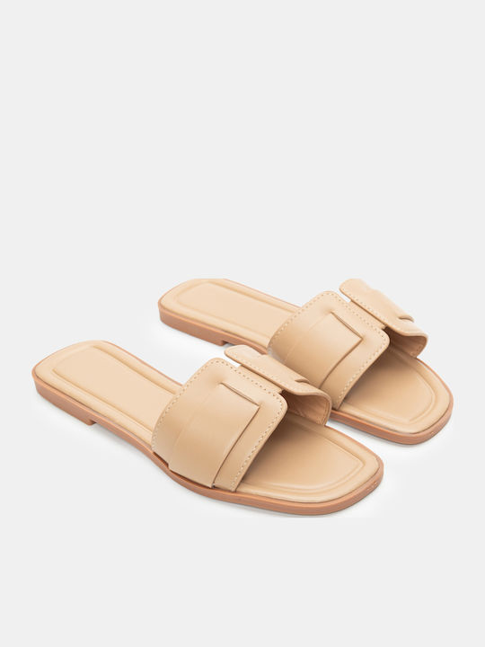 Luigi Flache Sandalen für Damen in Beige Farbe